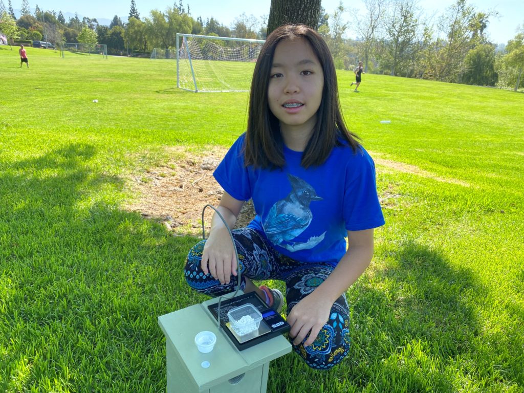 Our fourteen-year-old student scientist achieves her first published manuscript on the timing of calcium consumption of Western Bluebirds